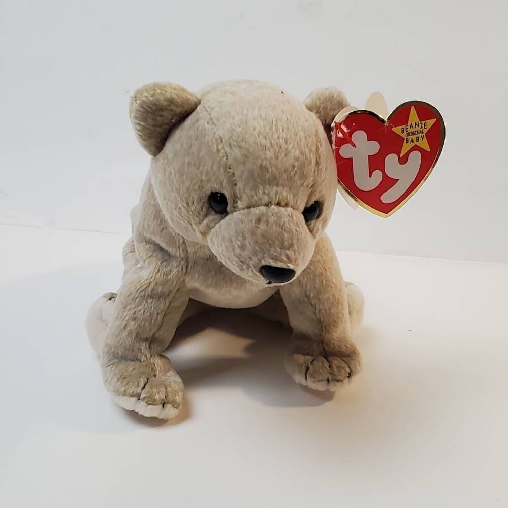 Ty Beanie Baby ALMOND Stuffed Animal Toy